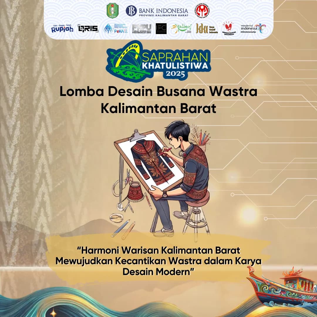 Lomba Desain Busana Wastra Kalimantan Barat